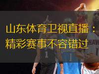 山東體育衛(wèi)視直播：精彩賽事不容錯(cuò)過